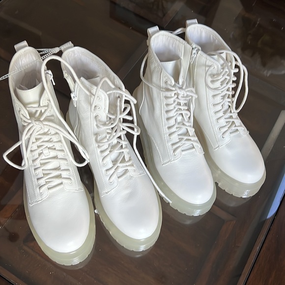GB
Moon-Walk Leather Platform Combat Booties - Picture 3 of 11